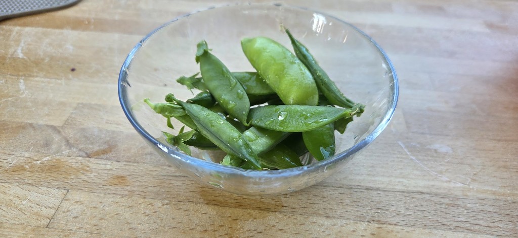 Första skörd från pallkragen